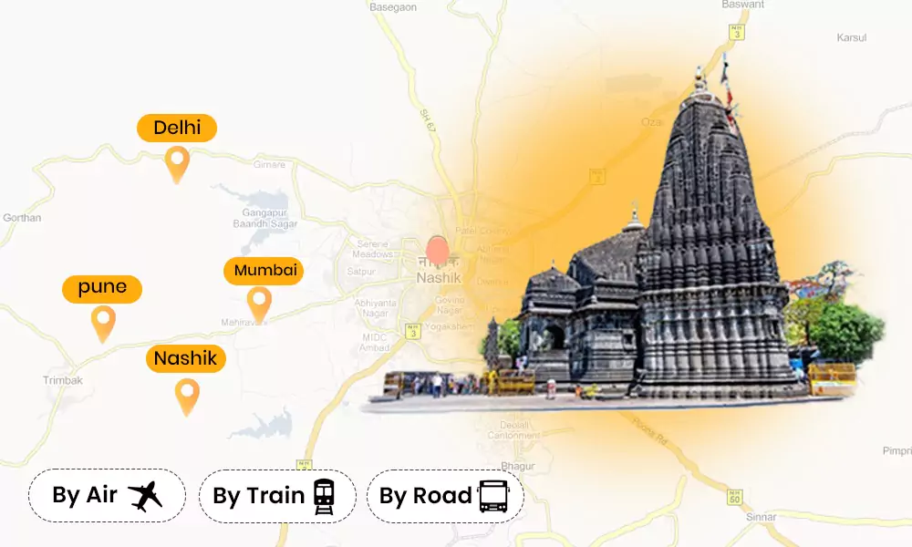 How to reach trimbakeshwar temple